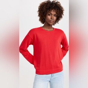 Alex Mill Frankie Sweatshirt in Cardinal, Size M